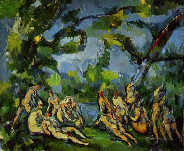 水浴びする人 1905 ポール・セザンヌ 印象派のヌード Oil Paintings